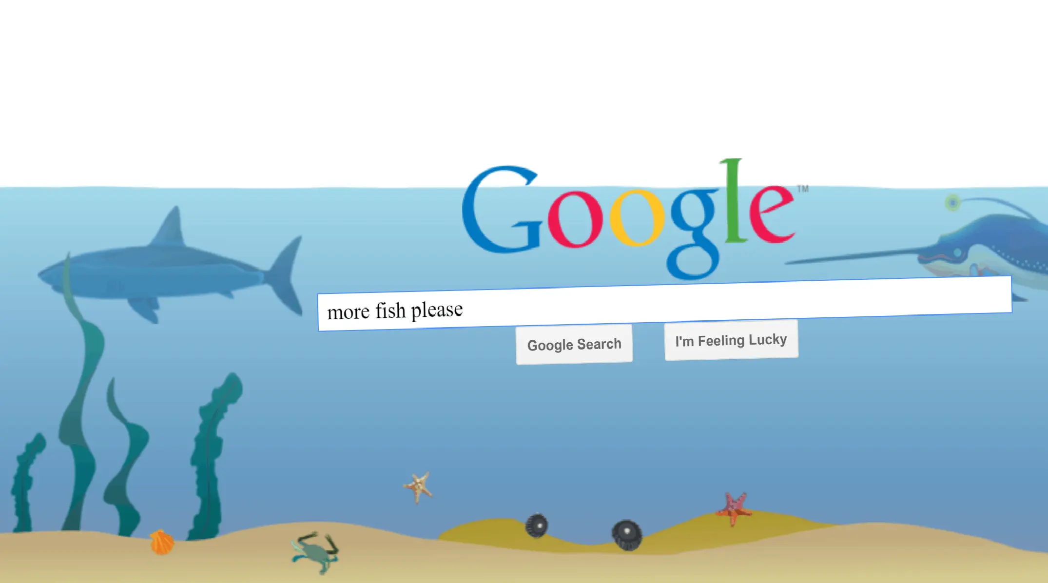 Google Gravity Under Water